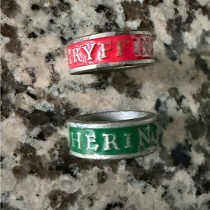 Harry Potter House Rings Gryffindor & Slytherin